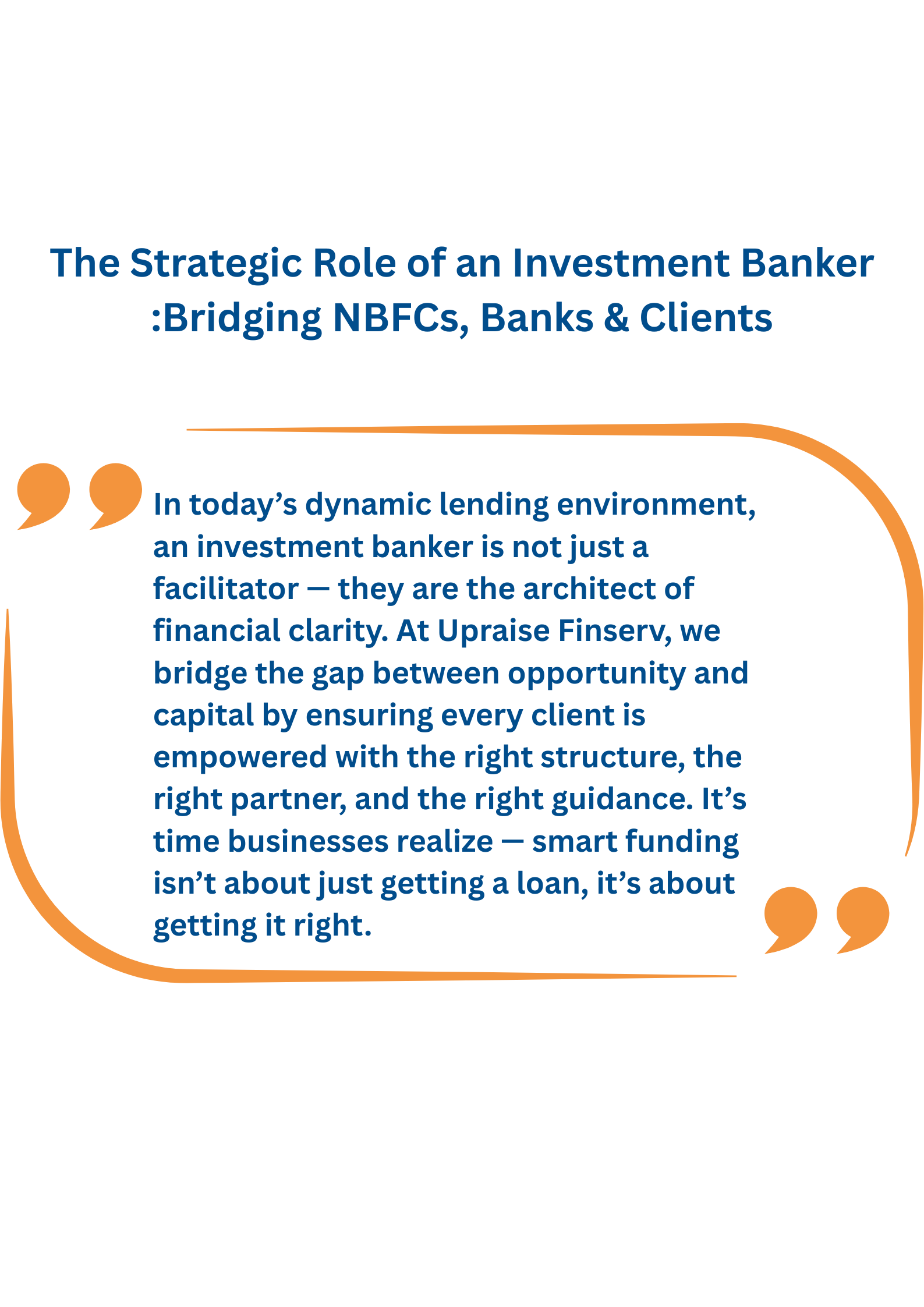 The Strategic Role Of An Investment Banker